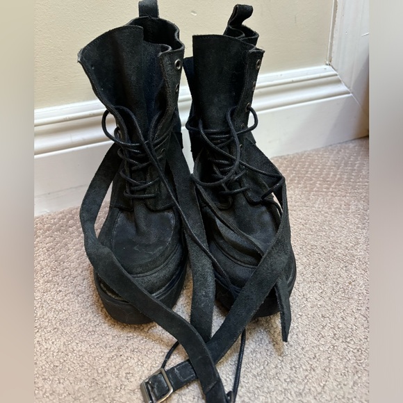 PIERRE HARDY SUEDE WEDGE BOOTS 10- NEVER WORN - Picture 3 of 7